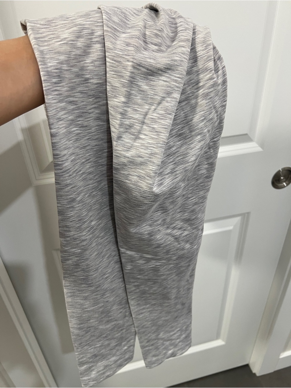 TNA Light Gray Space-Dye Leggings — Soft Stretch Activewear
